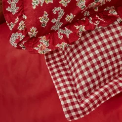 Karaca Home Carlo Doppel Bettbezug Set, 100% Baumwolle, Rot Rot02 Sale