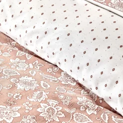 Karaca Home Celerina Rosa 100% Baumwolle Einzel Bettbezug Set Rosa01 Sale