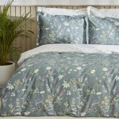 Karaca Home Evergreen Doppeltes Bettbezugsset, Grün Grün01
