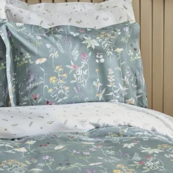 Karaca Home Evergreen Doppeltes Bettbezugsset, Grün Grün01