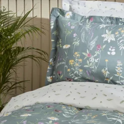 Karaca Home Evergreen Doppeltes Bettbezugsset, Grün Grün01