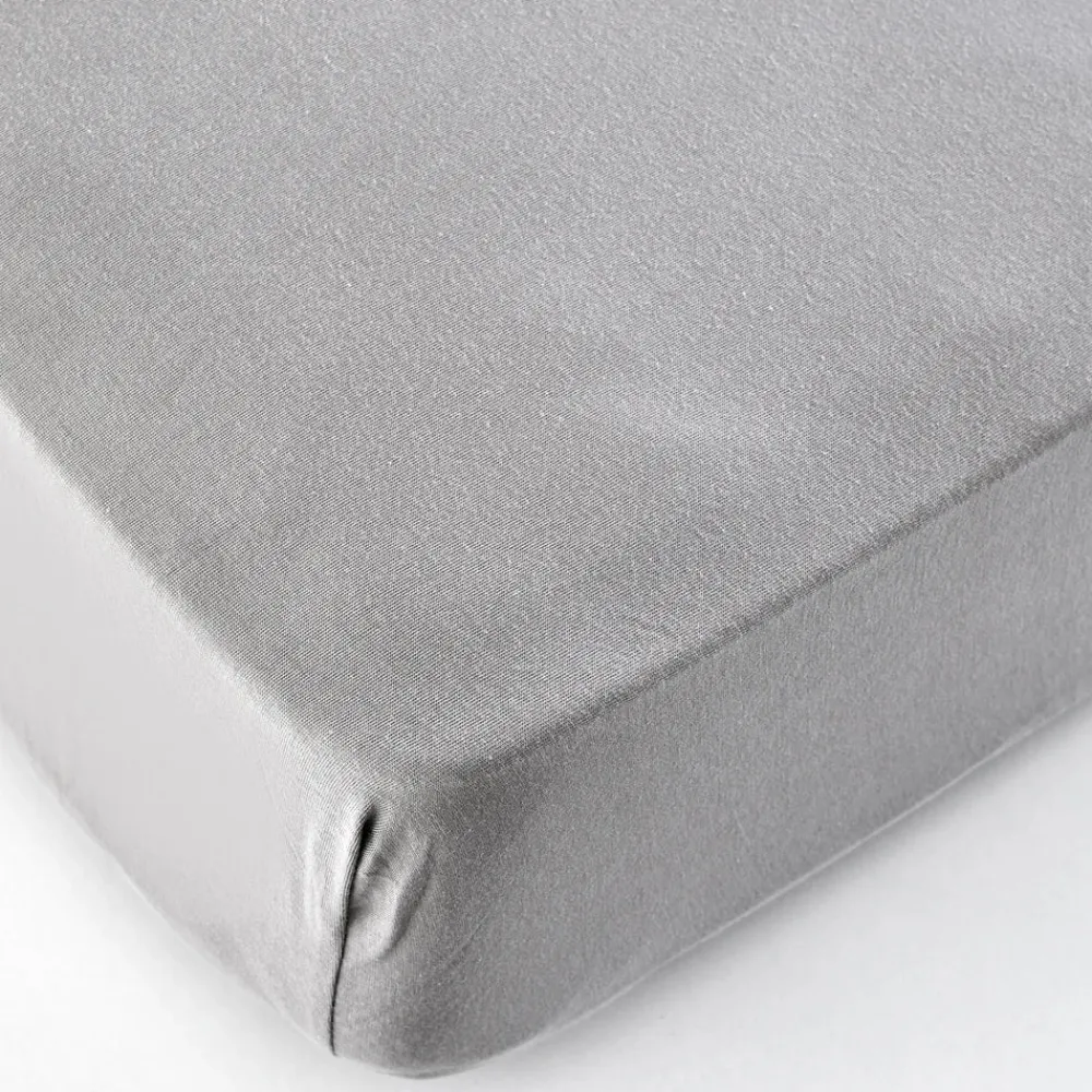 Karaca Home Jersey Fitted Bed Sheet Grey 70x140 cm + 20 cm Öko-Tex Zertifiziert Grau02 New
