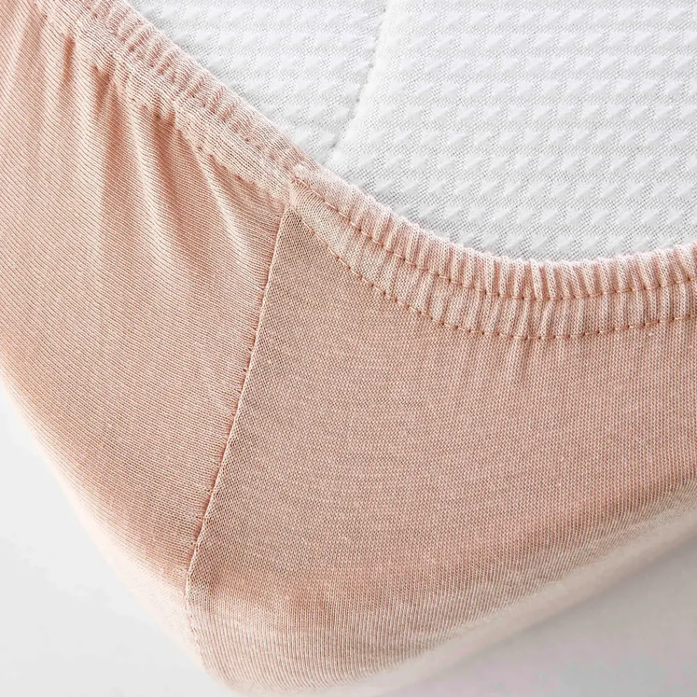 Karaca Home Jersey Spannbettlaken Salmon Pink 90x200 cm + 30 cm- Öko-Tex zertifiziert Somon Best