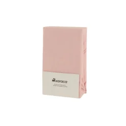 Karaca Home Jersey Spannbettlaken, 100x200+30cm, Staubrosa Staubıges Rosa