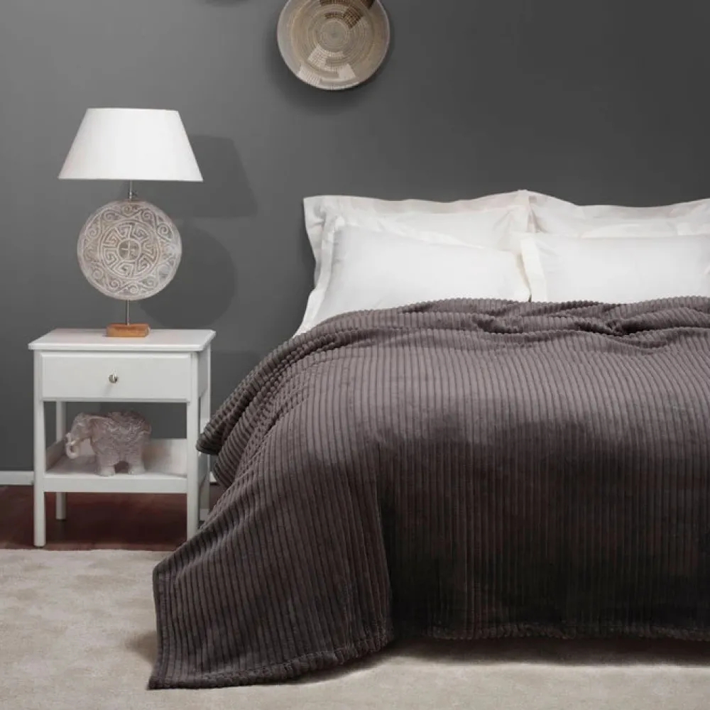 Karaca Home Joena Anthrazit Einzeldecke Anthracıt01 Best