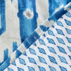 Karaca Home Neos Blaues Baumwolle Doppel Bettbezug-Set Blau01 Online