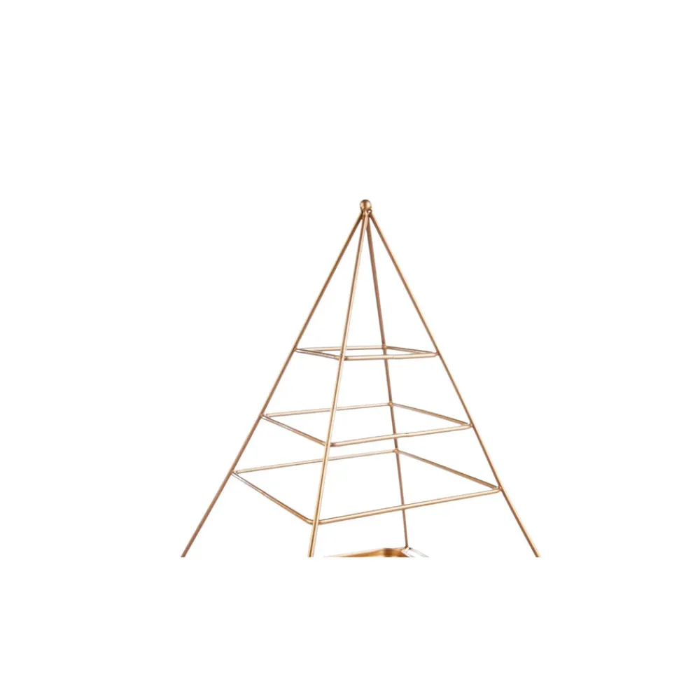 Karaca Home Piramit Dekorativer Teller 24 cm x 35 cm Kupfer Clearance