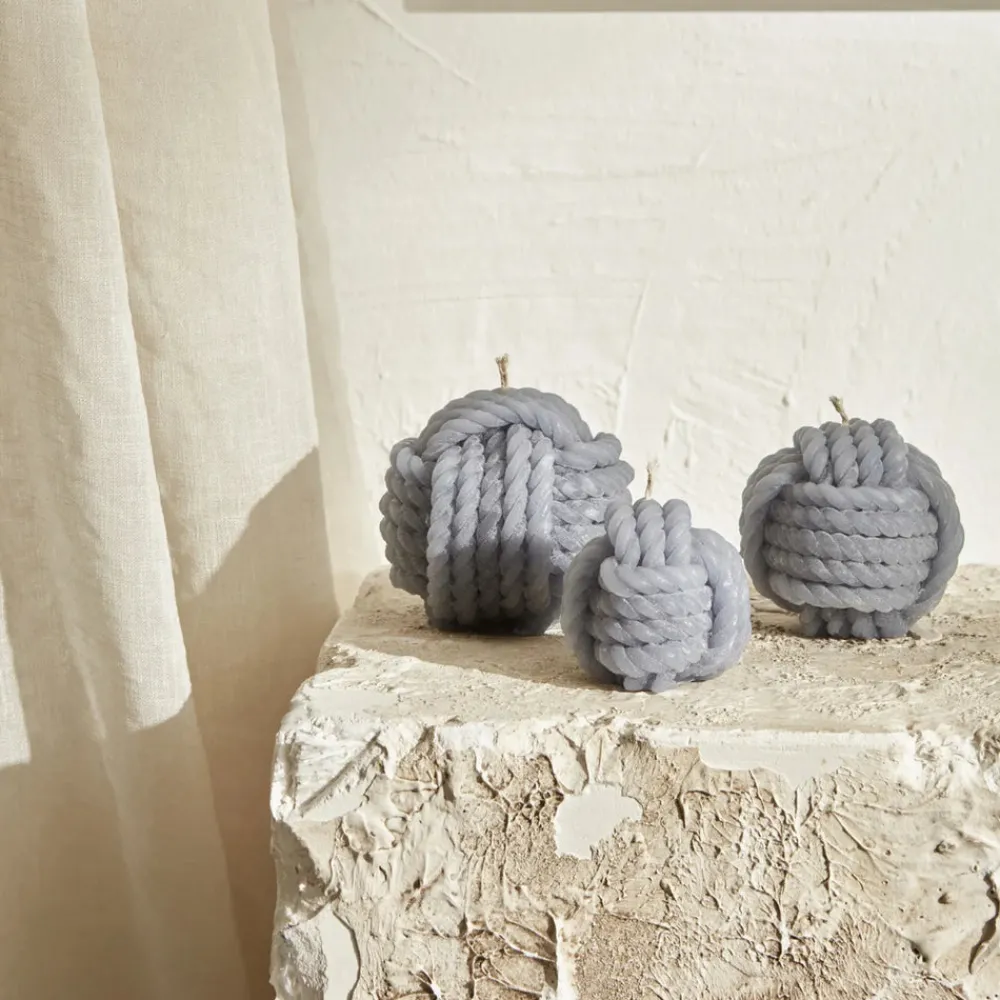 Karaca Home Rope Kerze 8 cm, Grau Grau02 Best