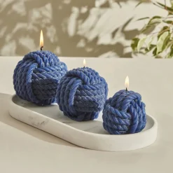 Karaca Home Rope Kerze 8 cm, Marineblau Marıne02 Sale