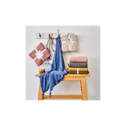 Karaca Home Kabelgestrickter Pompom Leichter Bettbezug Rose Sale