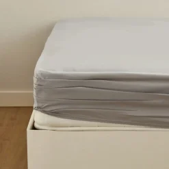 Karaca Home Spannbettlaken Doppelbett Hellgrau aus 100 % Baumwolle Gri Hot