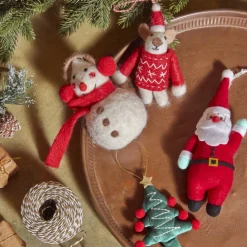 Karaca Home Weihnachtsmann Baumschmuck, 20 cm Rot02