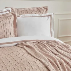 Karaca Home White Collection Braut Carina 80 Fäden 100% Baumwolle 8-teiliges Hochzeitsset Puder Best
