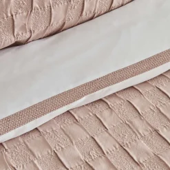 Karaca Home White Collection Braut Carina 80 Fäden 100% Baumwolle 8-teiliges Hochzeitsset Puder Best