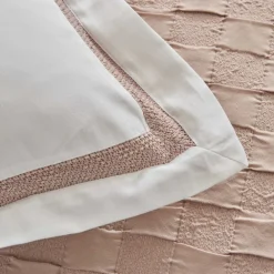 Karaca Home White Collection Braut Carina 80 Fäden 100% Baumwolle 8-teiliges Hochzeitsset Puder Best