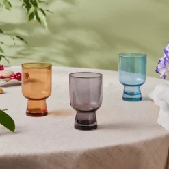 Karaca Julia Wasserglas 340 ml – Blau Blau01 Outlet