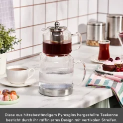 Karaca Kelly XL Glas-Teekanne Farblös New