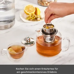 Karaca Kelly XL Glas-Teekanne Farblös New