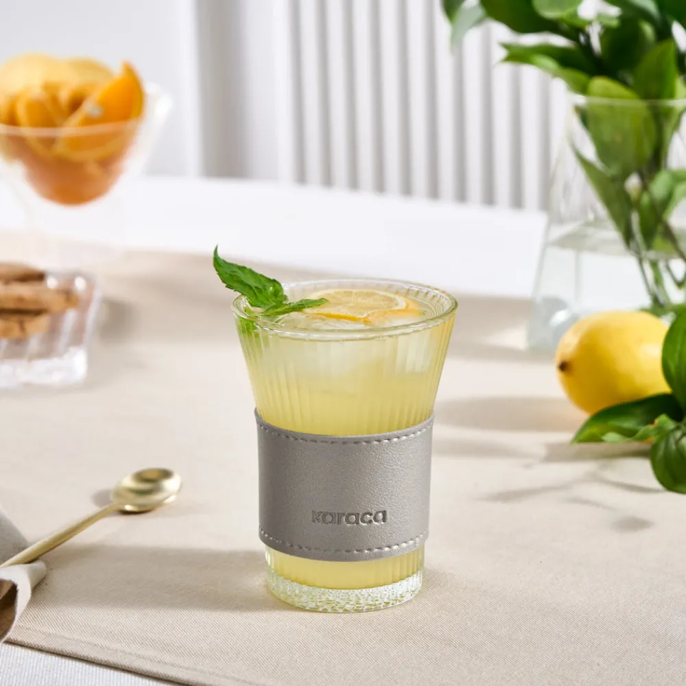 Karaca Leder Cool Touch Latte Bardağı 210 ml Platin Platın Sale