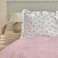 Karaca Lidya Bettwäsche-Set aus 100 % Baumwolle, Doppelbett, Rosa Online