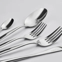 Karaca Lizbon 30-teiliges Besteck-Set für 6 Personen Sılber Hot