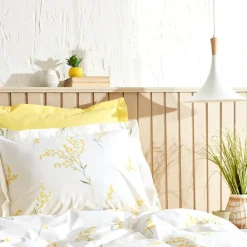 Karaca Loretta 100% Baumwolle Doppelbett Bettwäsche Set, Gelb Yellow Online