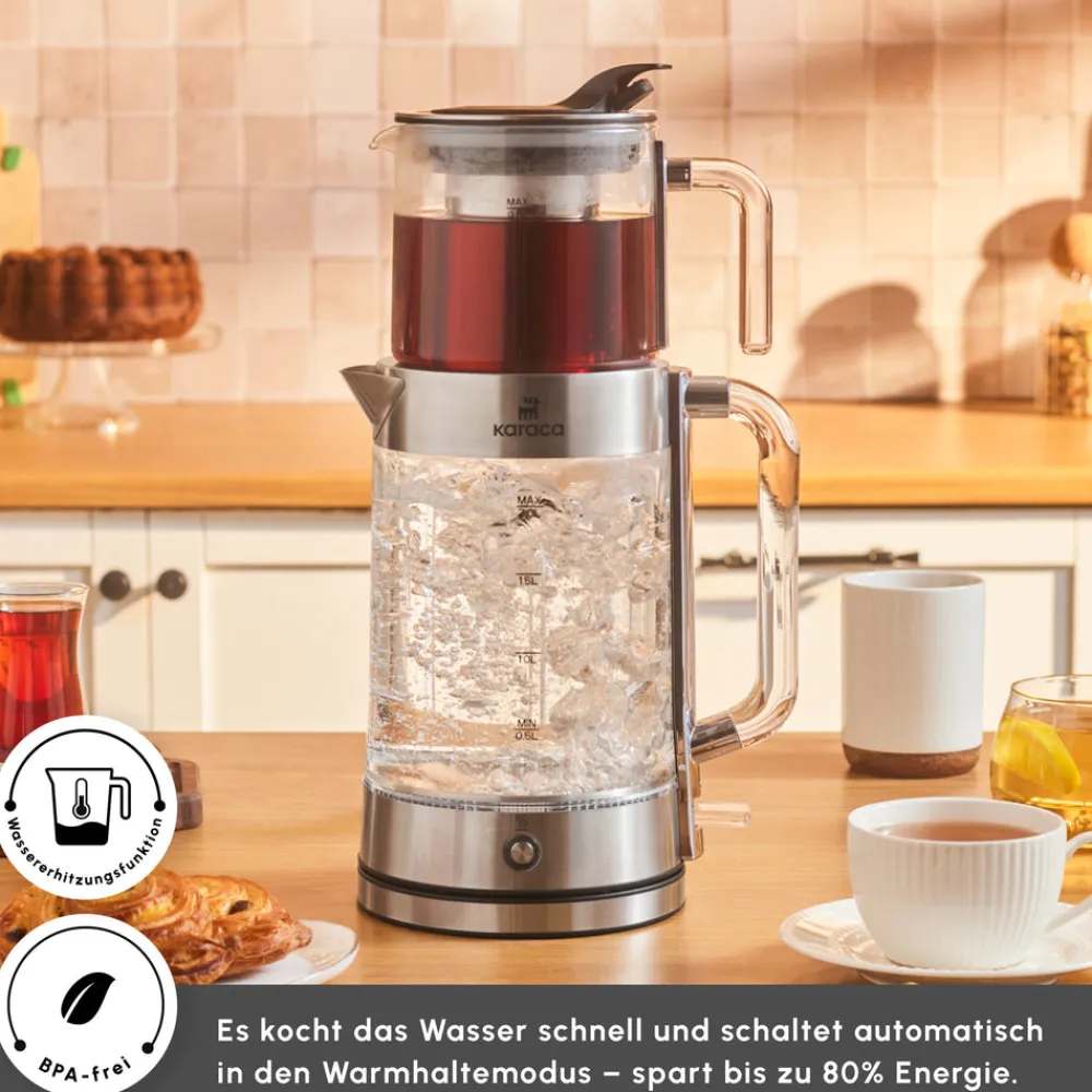 Karaca Luma Glas-Teemaschine Hot