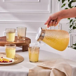 Karaca Luminous 7-teiliges Glas-Set Gelb Hot