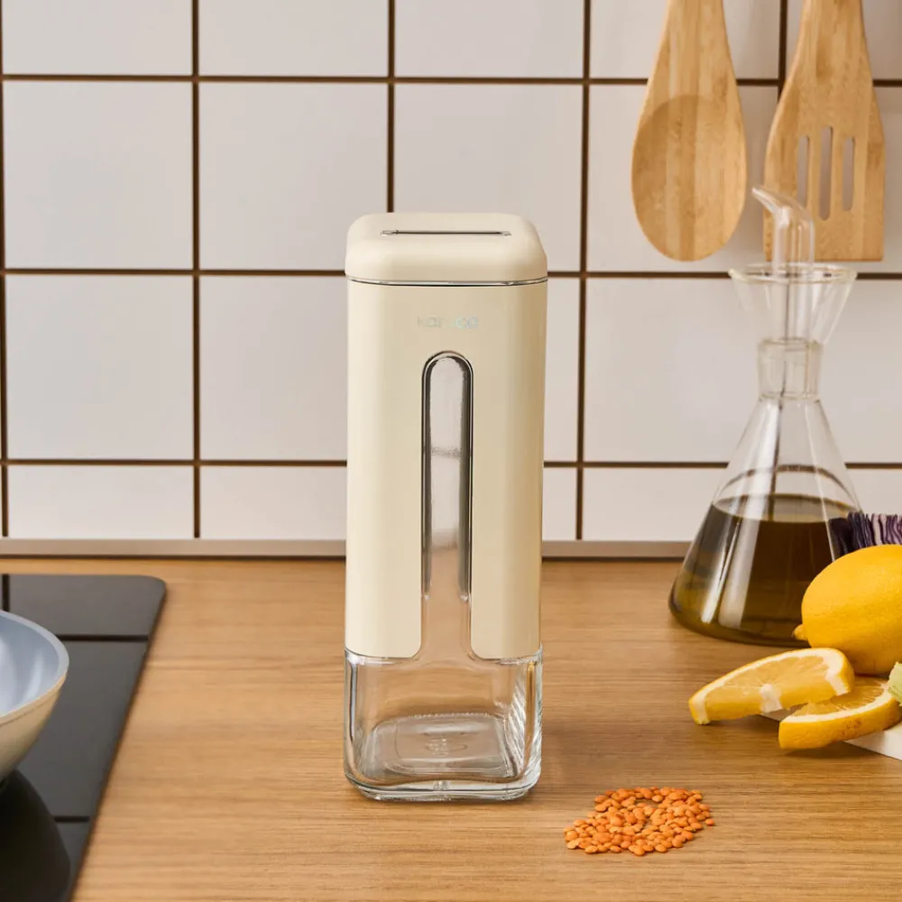Karaca Luminous, Vorratsglas, 1210ML, Creme Creme01 Sale