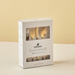 Karaca Lızbon Matte Gold 6-Personen 30-teiliges Besteckset Hot