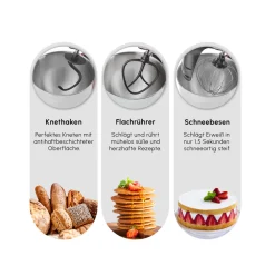 Karaca Mastermaid Chef Ultra D2000W Küchenmaschine mit Digitaldisplay Starlight 7L Hot
