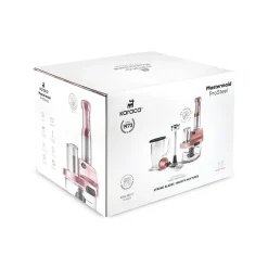 Karaca Mastermaid Küchenroboter aus Stahlglas, Langer Mixer 8 ın 1, 2500 W, Black Copper Schwarz Kupfer Discount