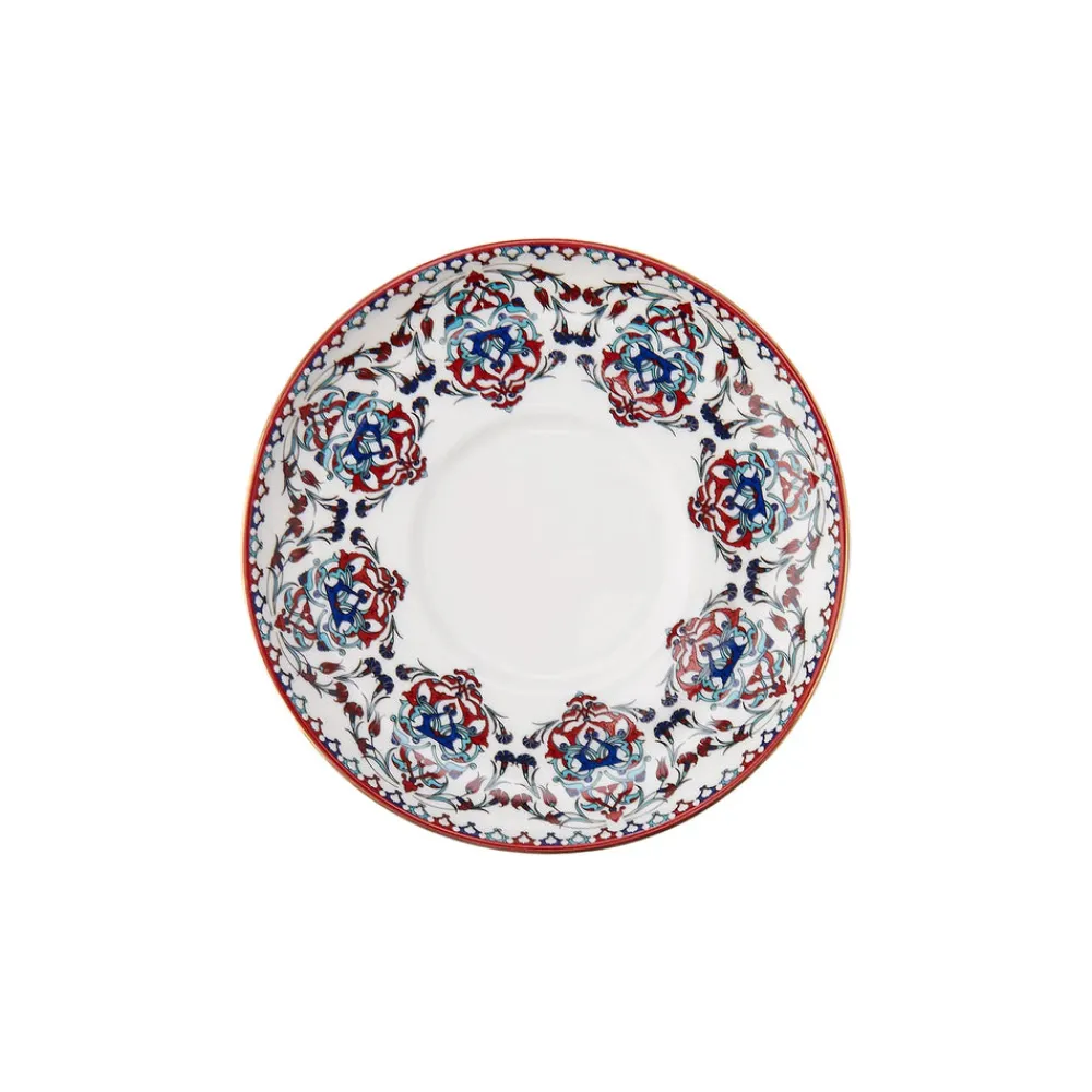 Karaca Nakkaş 12-teiliges Espressotassen-Set für 6 Personen Rot02