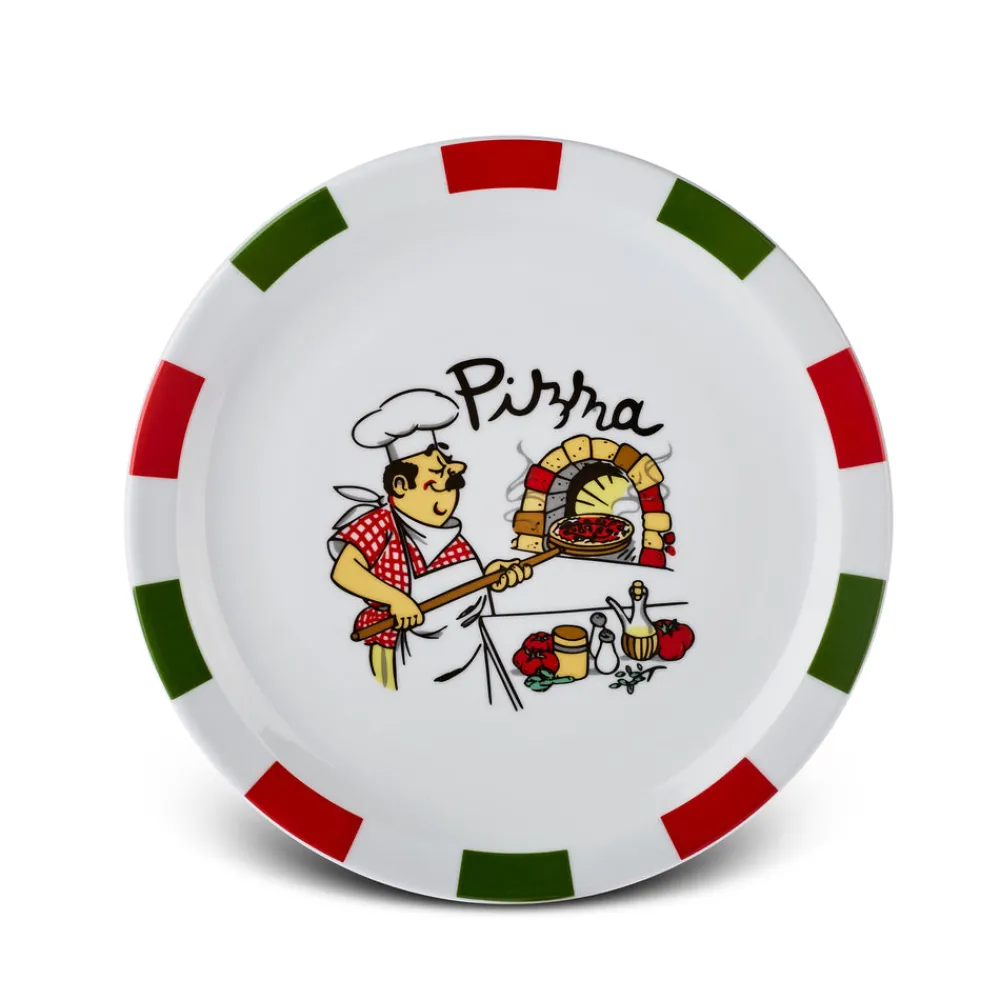 Karaca Napoly 5-teiliges 4-Personen Pizza-Set Multıfarben Discount