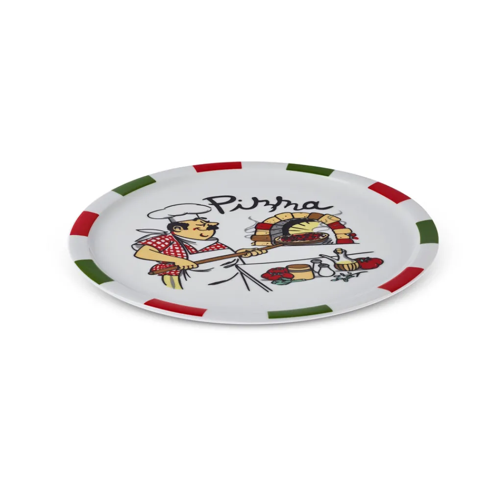 Karaca Napoly 5-teiliges 4-Personen Pizza-Set Multıfarben Discount