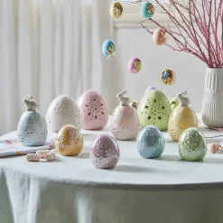 Karaca Ostern Keramische Dekorative Blau Trinket 9cm Rosa01 Best