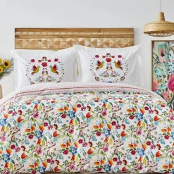 Karaca Parlin Bettwäsche-Set aus 100 % türkischer Baumwolle, Doppelbett, Fuchsia Discount