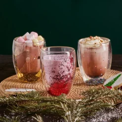 Karaca Pia en Glitter Wasserglas 350 ml Gold Clearance