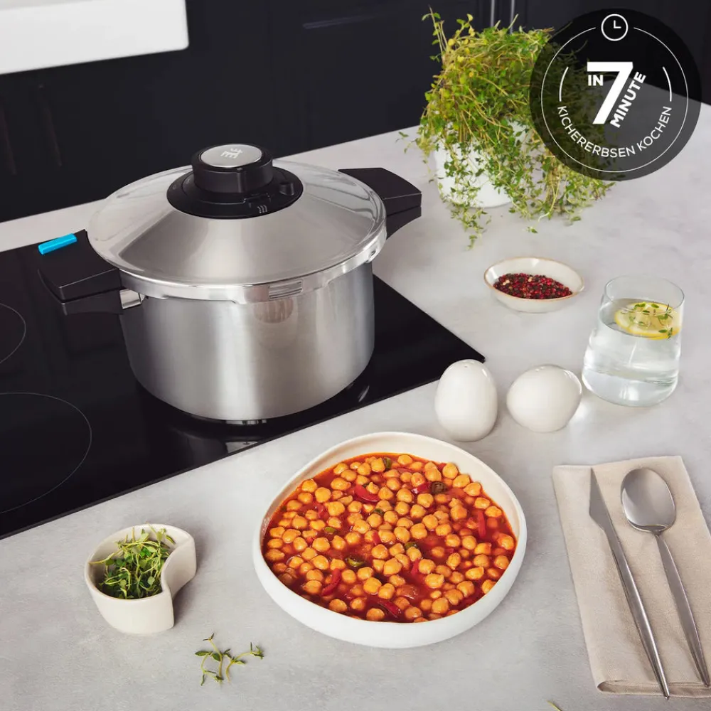 Karaca Quick and Safe Induktions Schnellkochtopf Set 4+6 Lt Farblös Discount
