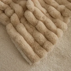 Karaca Rabbit Sherpa TV-Decke Beige Beıge Sale