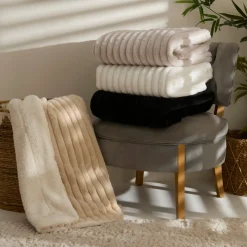 Karaca Rabbit Sherpa TV-Decke Beige Beıge Sale