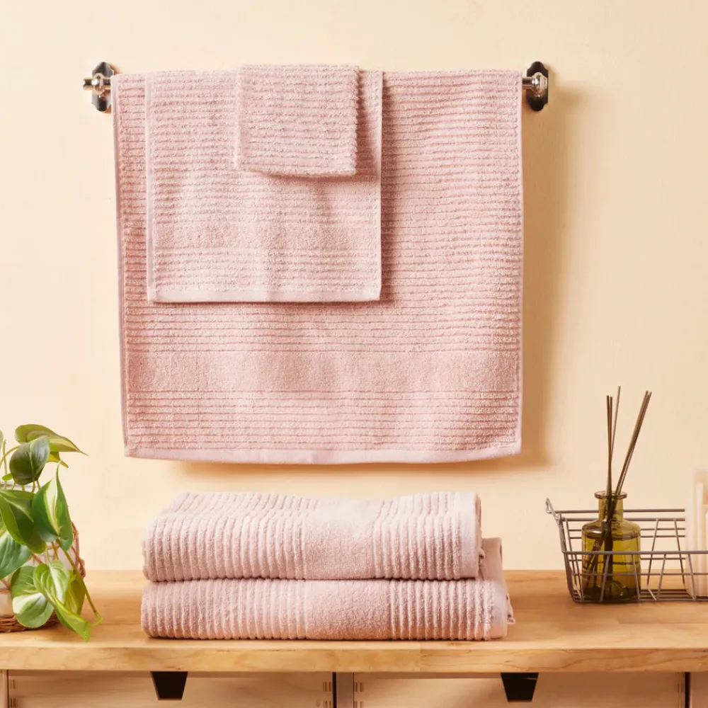 Karaca Rachel Supreme Badetuch, Hellrosa, 100x150 cm Rosa01 Hot
