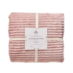 Karaca Ruby Stripe Wellsoft Doppel Decke, Rosa Best