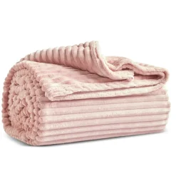 Karaca Ruby Stripe, Wellsoft TV-Decke, Rosa Best