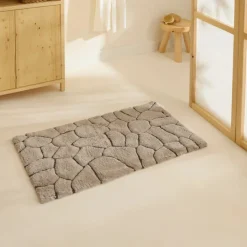 Karaca Stone Badvorleger, 50 × 80 cm, Grau New