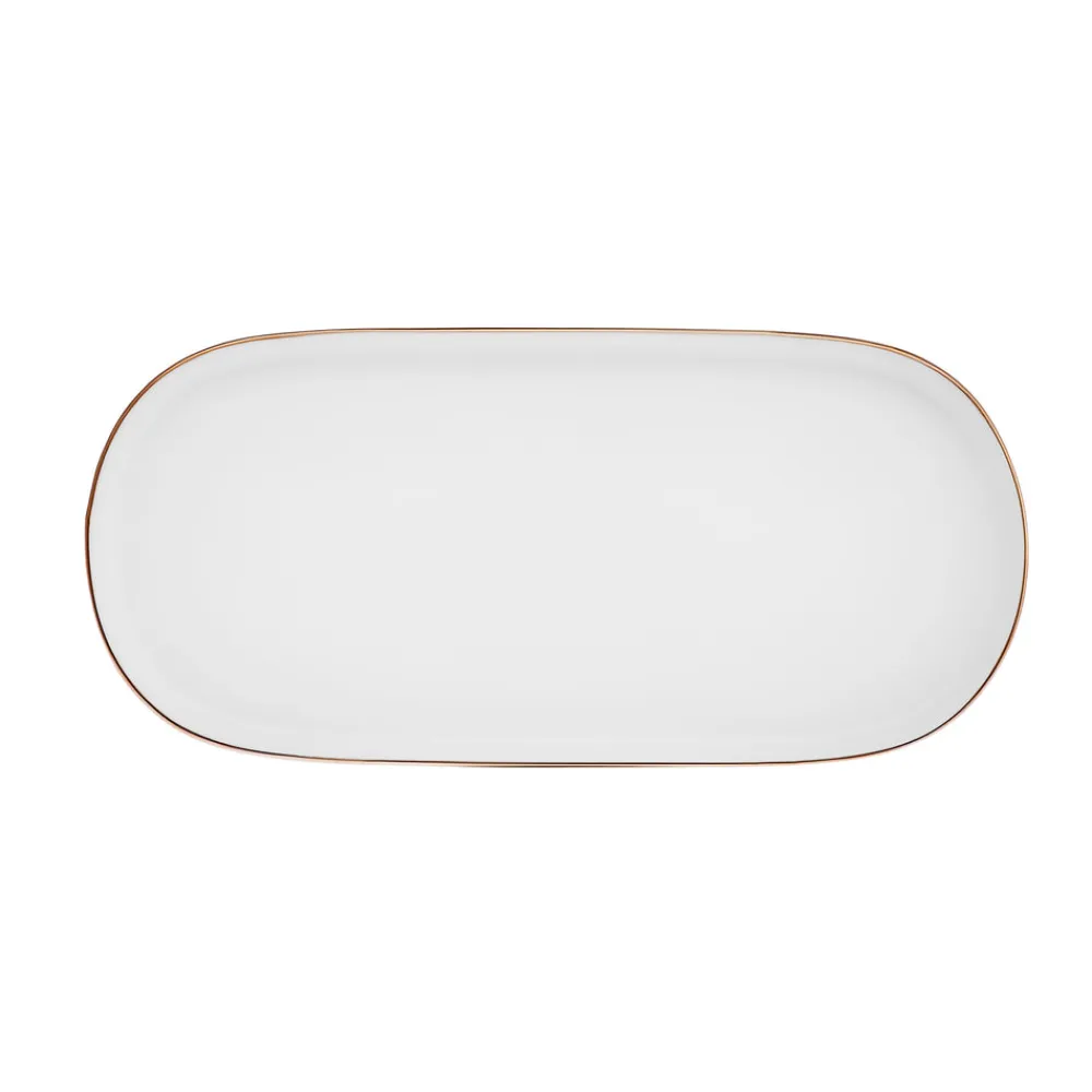 Karaca Stream Bone China Favaro 53-teiliges Tafelservice für 12 Personen, Gold Best
