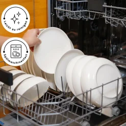 Karaca Streamline Favaro 53-Teiliges 12-Personen Geschirrset Weiß Weıß01 Clearance