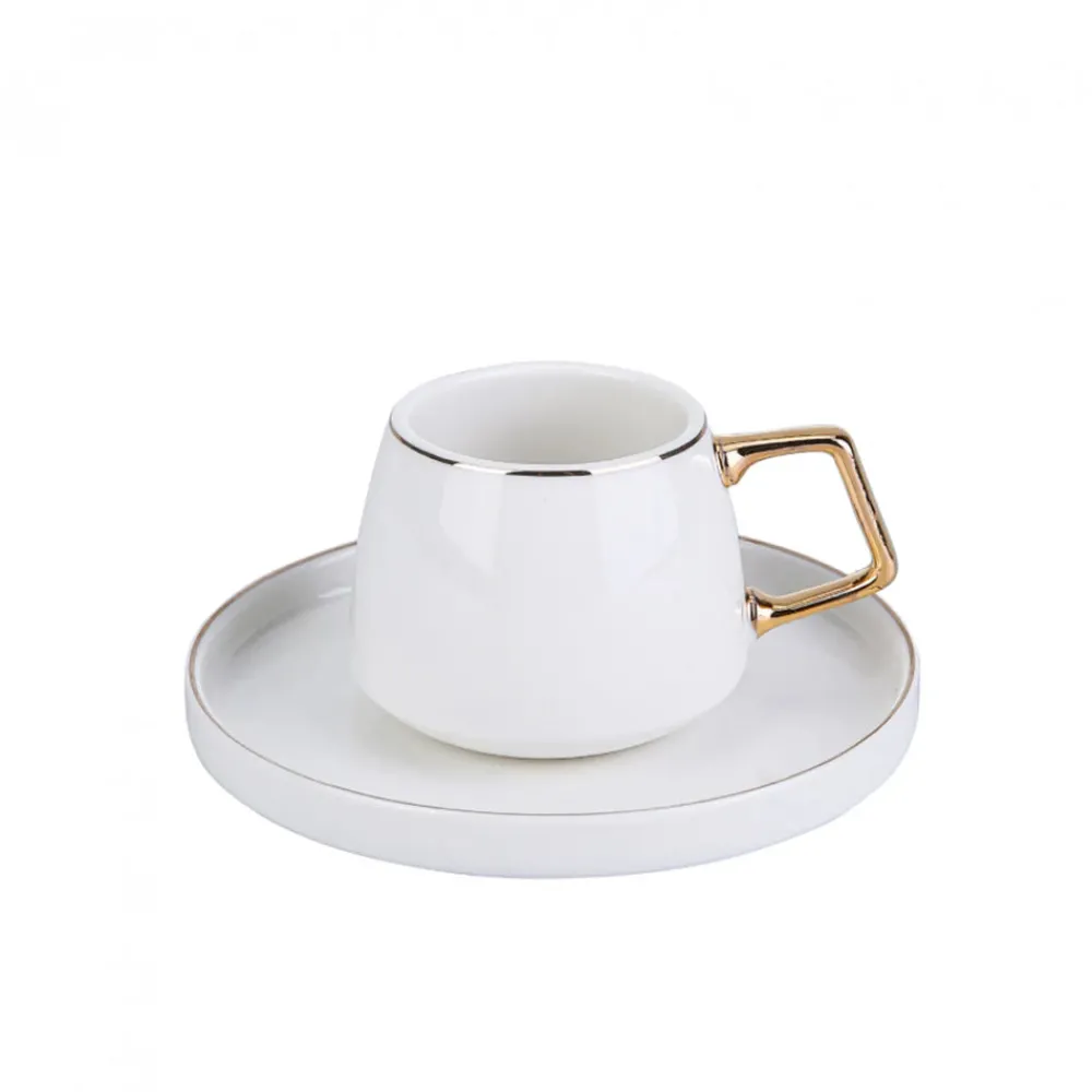 Karaca Streamline Saturn Kaffeetassen-Set für 6 Personen Gold