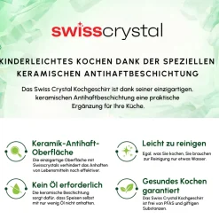 Karaca Swiss Crystal Almond Cream Handle Flache Pfanne 20 cm Creme01 Clearance