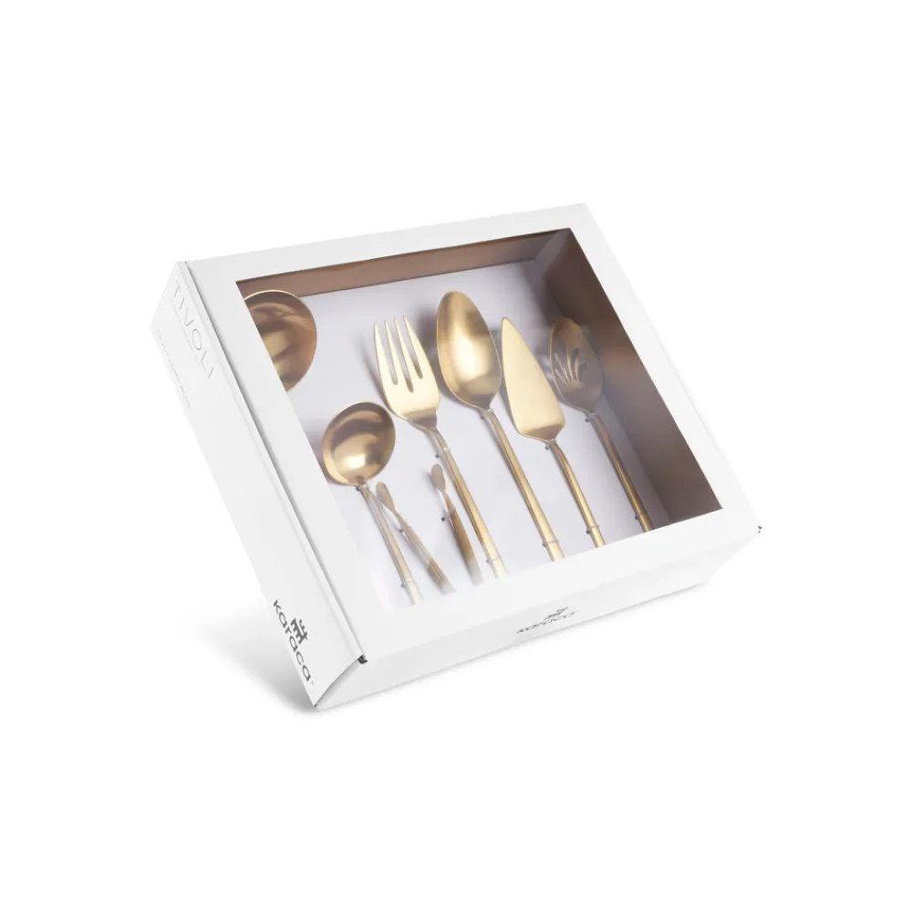Karaca Tivoli 7-teiliges Servierset in Box, Gold